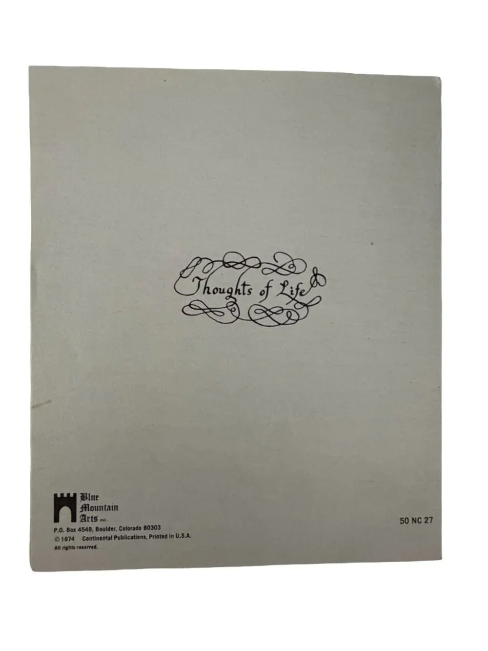 Vintage 1974 Blue Mountain Arts What Is a Friend C Raymond Beran Card Envelope